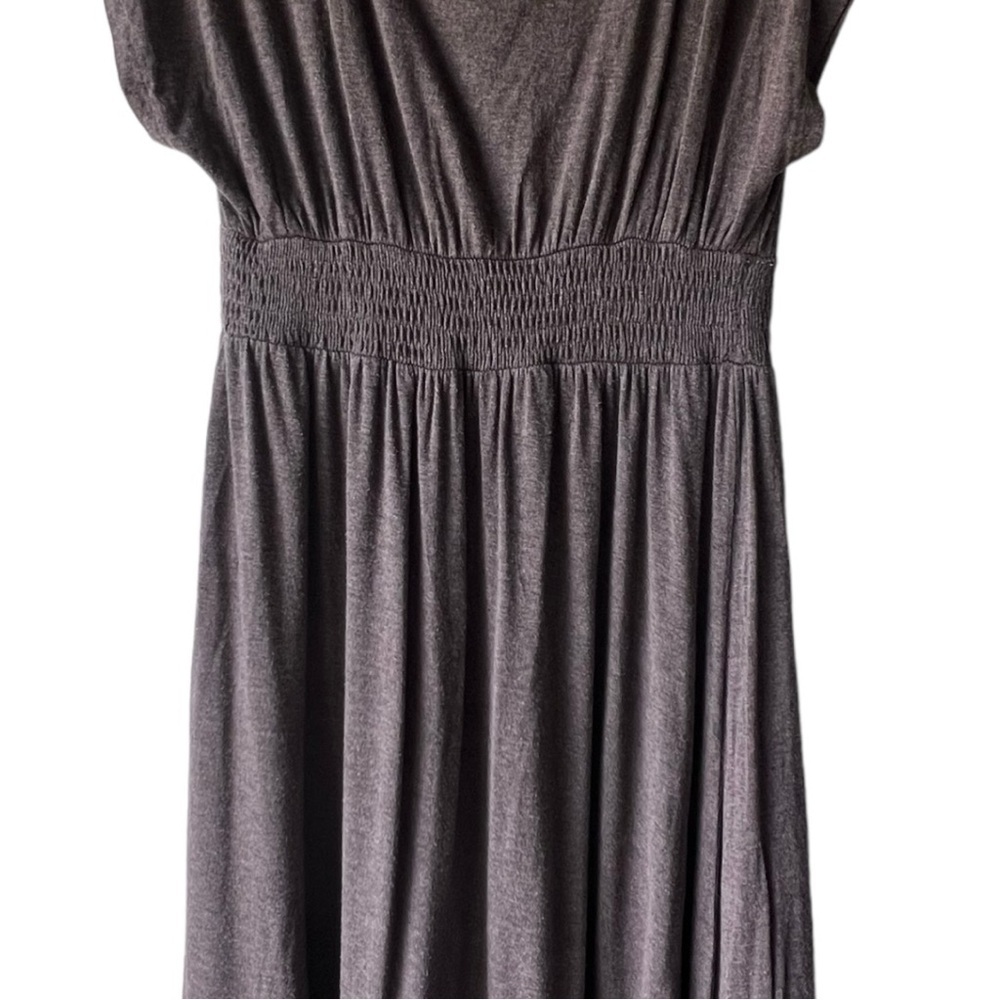 Elegant Brown Midi Dress maternity dress size M gray - Picture 3 of 9